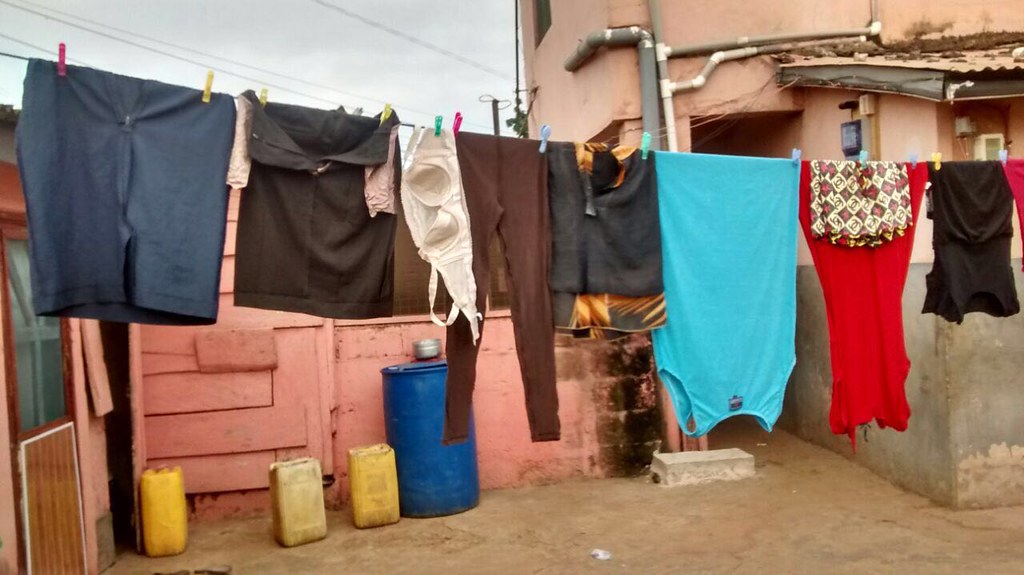Bra Hanging out to Dry, Ghana (Africa), Mahlia Amatina
