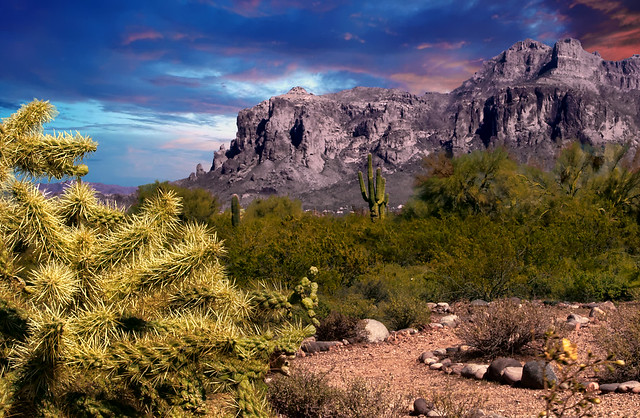 Sunset in Superstition Mtn 12