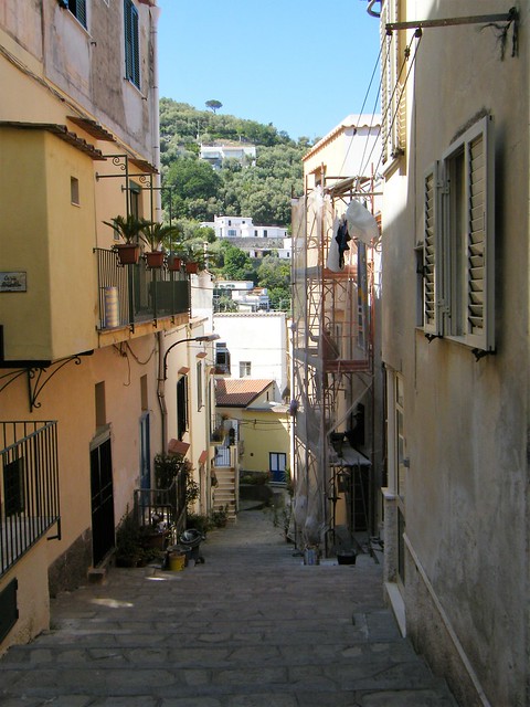 Massa Lubrense, Italy - steep steps to harbour
