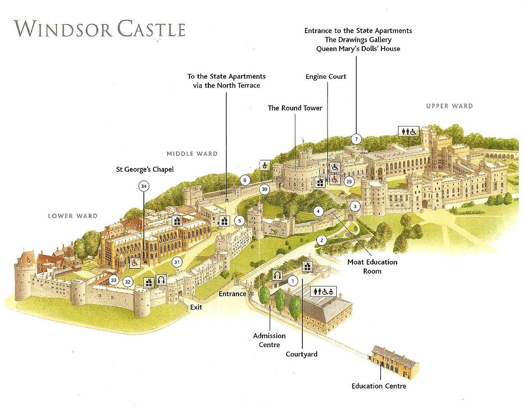 windsor castle tour map