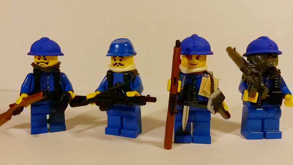 Lego ww1 french infantry soldiers