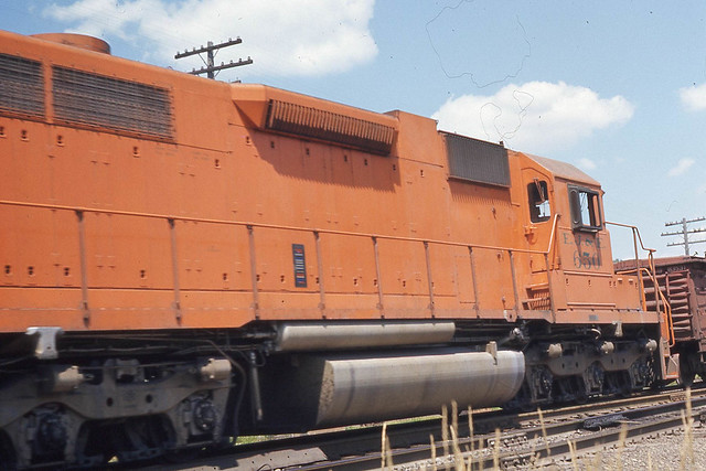 EJ&E SD38 #650 in Griffith IN on 7-26-75