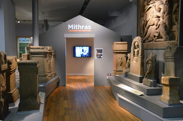 Mithras exhibit section, Great North Museum, Newcastle