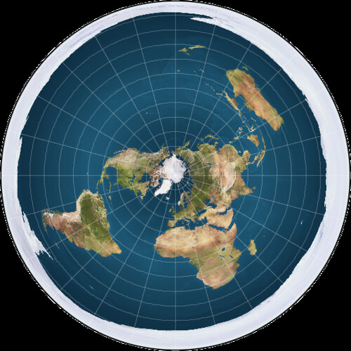 Flat   Earth Map