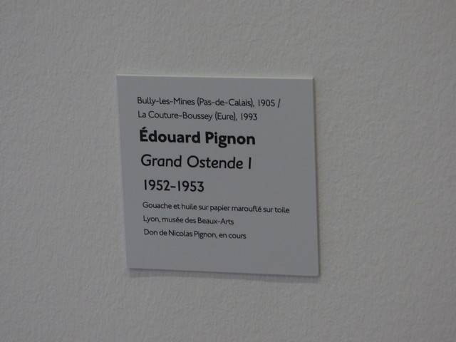 Édouard Pignon Exposition - Musée des Beaux-Arts de Lyon - Grand Ostende I