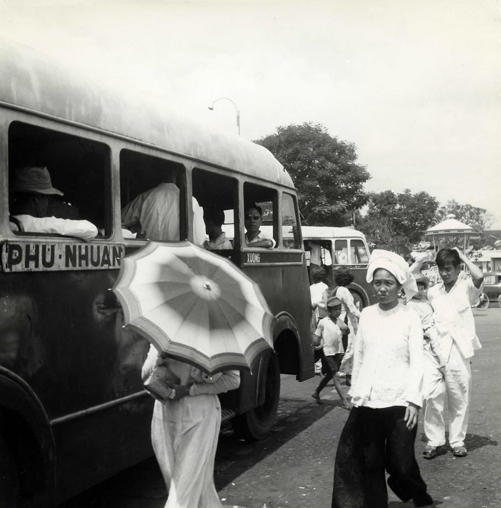 Bus in Saigon 1950s