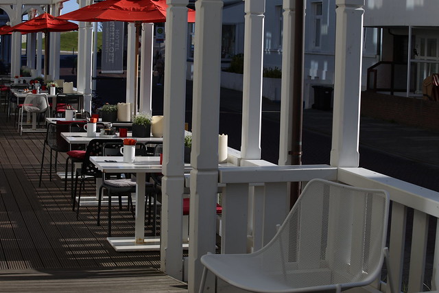 Terrace of the Hotel Inselloft, Norderney, Germany