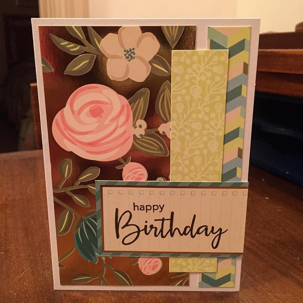 It's hard to see but the flower paper has a foil backgroun… | Flickr