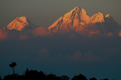 sunset himalayas nagarkot clubhimalayaresort kathmandu nepal