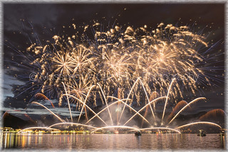 Fireworks on the Lugano Lake