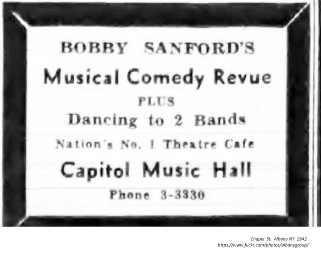 Capitol Music Hall  1942  albany ny  1940s