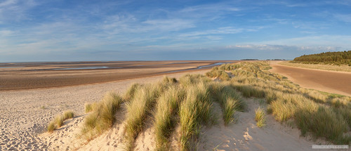 northnorfolkdistrict england unitedkingdom holkham dunes beach norfolk eastanglia panoramic landscape