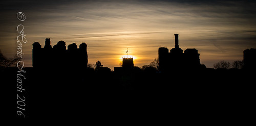suffolk sunset castle history ancient religious east anglia canon eosm silhouette flag historic