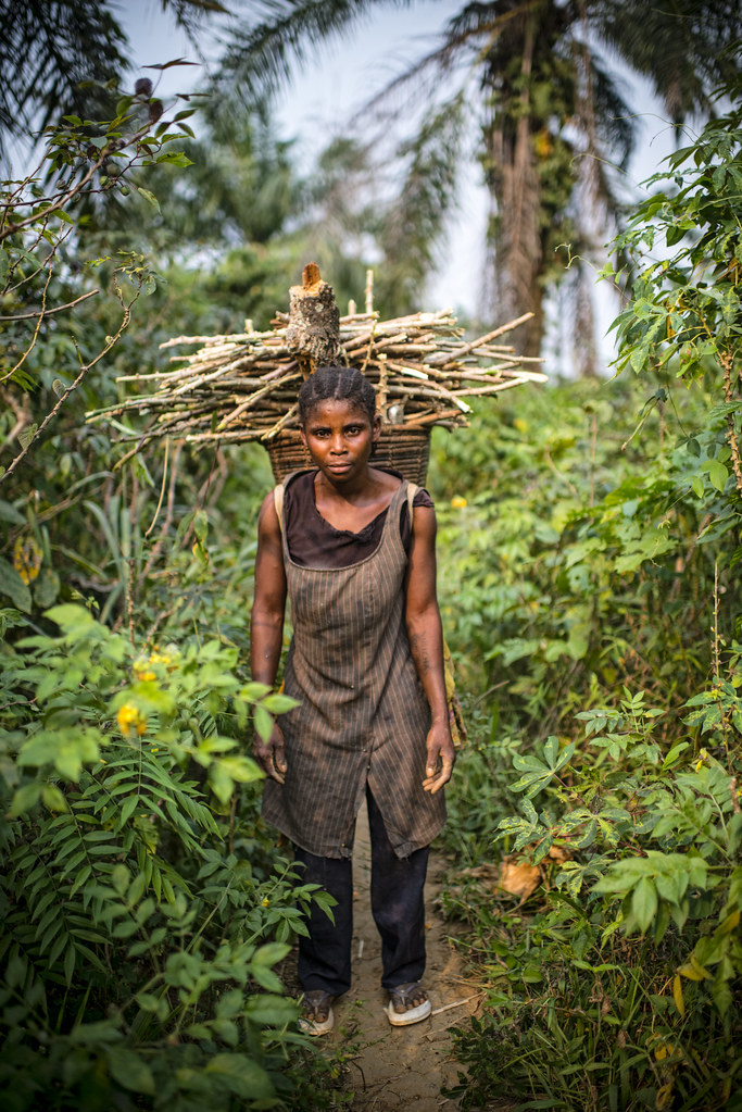 Portrait of a woman in Lukolela, Democratic Republic of Congo.