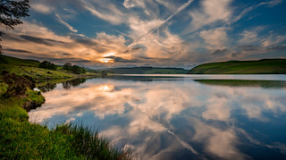 Evening reflections, Llyn Clywedog, Powys, Wales