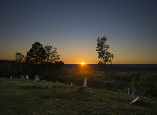 cemetery sunset