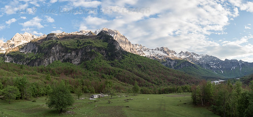 albania europe panorama valbonë valbonëvalleynationalpark kukëscounty al prokletije mountains valbona view evening mountain landscape