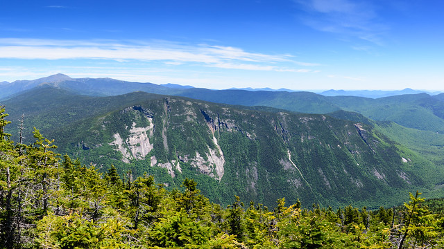 View of Webster Cliffs from the summit of Mt. Willey. In Crawford Notch.
