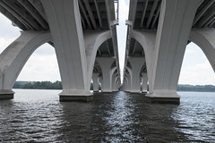 Under the Woodrow Wilson Bridge on the Potomac River June 2017