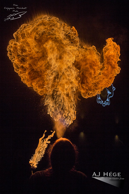 Fire Breathing at The Copper Rocket Pub