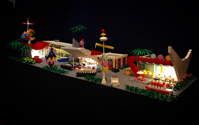 Nighttime at Googie Highway