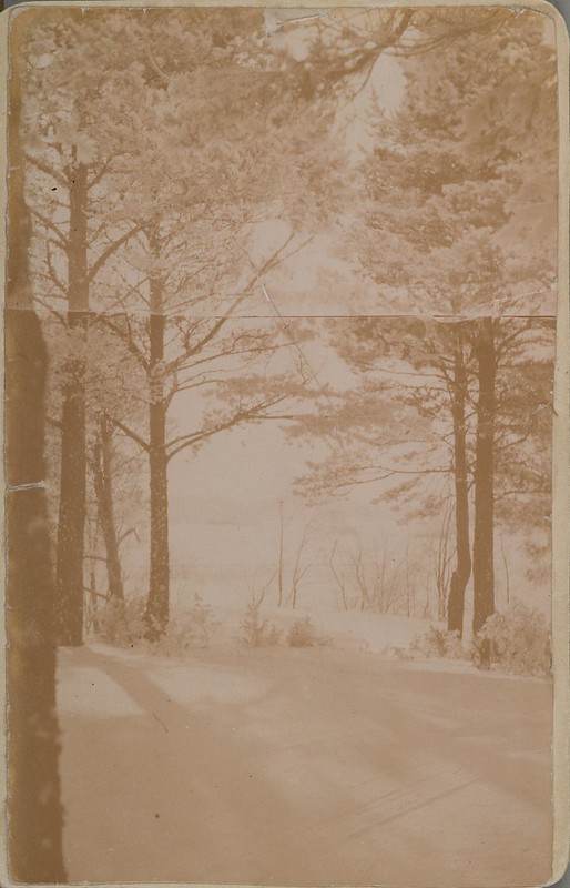 Snow-covered landscape in the Malmi of Helsinki where Akseli Gallen-Kallela lived with his wife Mary during the winter of 1891