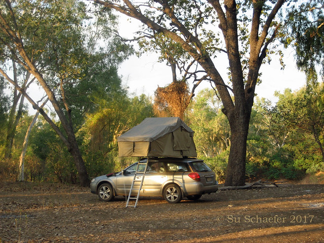 Fitzroy River Camping in a roof tent