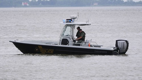 Photo of police boat on the water