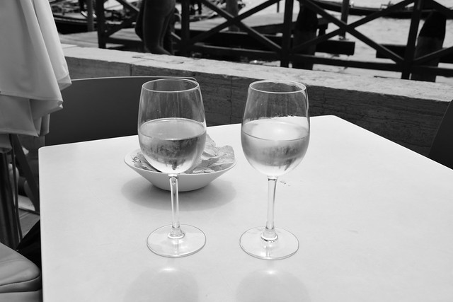 Wine glasses, Venice.
