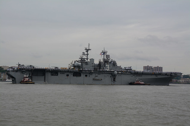 Picture Of USS Kearsarge - (LHD3) A Wasp Amphibious Assault Ship From Norfolk Virginia Participated In The 2017 New York City Fleet Week Parade Of Ships On Wednesday May 24, 2017. Photo Taken Wednesday May 24, 2017