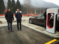 13.2.15:  Tesla Supercharger-Eröffnung Monte Ceneri
