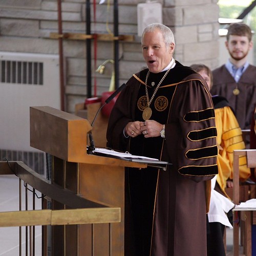 "You are not the person you were when you first attended Valparaiso University, and the formative experiences you had during your years here will continue to nourish and sustain you as you grow in experience and understanding and wisdom." - President Mark