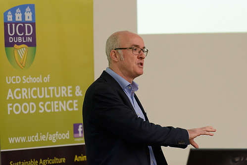 Professor Richard Tiffin, Chief Scientific Officer, Agrimetrics Ltd speaking at the Harvesting Knowledge: Big Data in Agriculture and Food symposium | by UCD School of Agriculture and Food Science