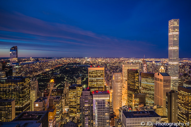 Top of the Rock, the blue hour