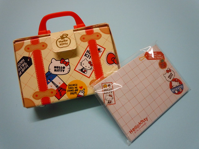 2014 Hello Kitty Mini Travel Bag with Writing Sheets