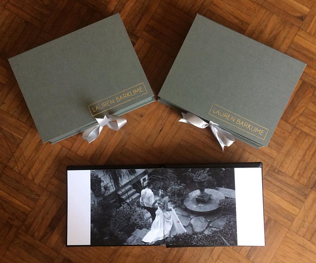 Two custom designed fine art parent albums ready for delivery!