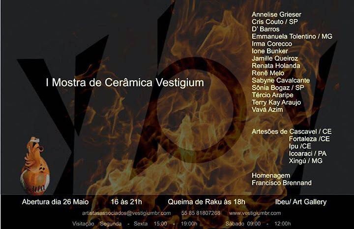 I mostra de cerâmica vestigium fortaleza 2017