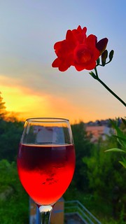 Sunset&wine