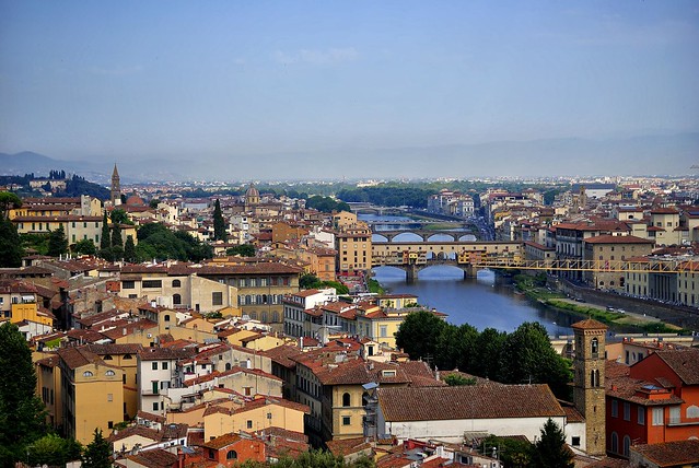 View from Firenze, taken from Piazzale Michel Angelo - Italia.