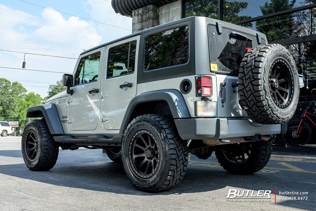 Jeep Wrangler with 20in Black Rhino Mint Wheels and Toyo O… | Flickr