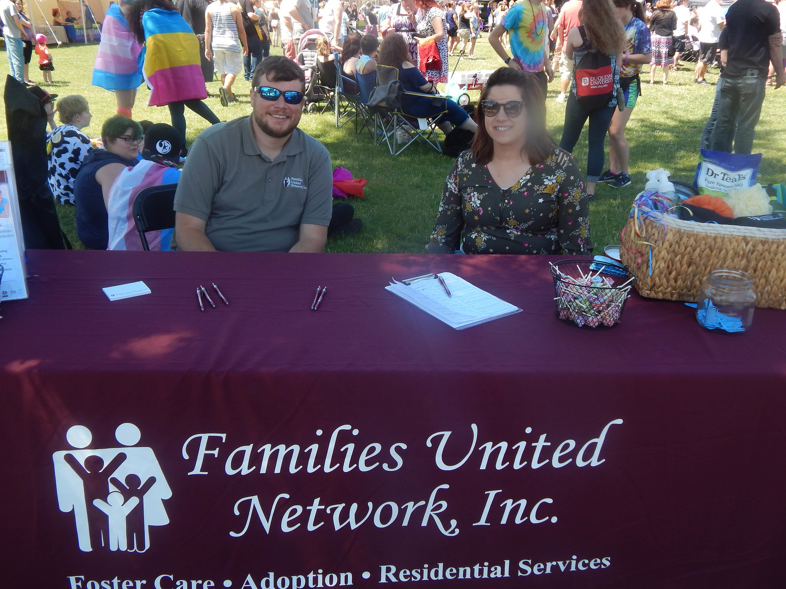 Families United Network table at Pride Fest