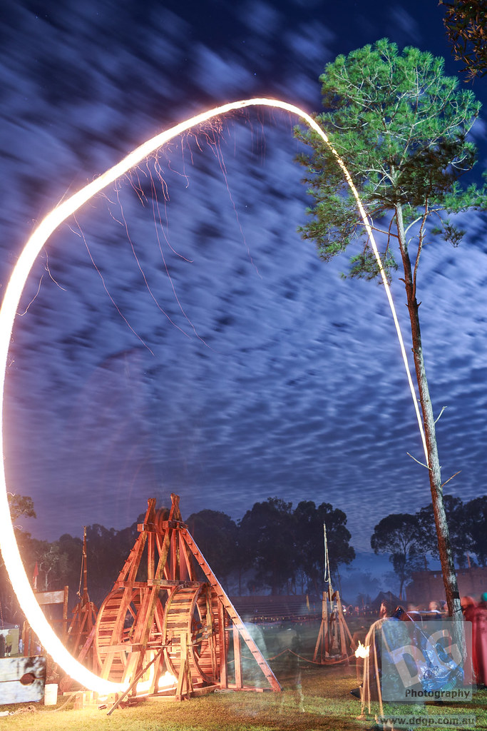 The Flaming Trebuchet!