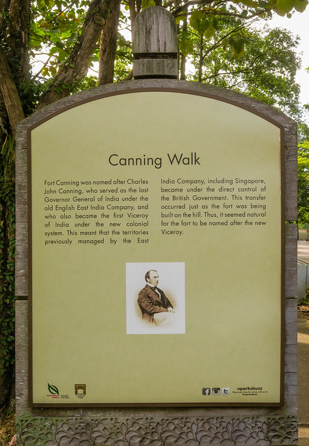 Sign, Canning Walk, Fort Canning, Singapore