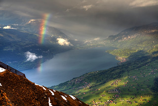 Rainbow over Interlaken