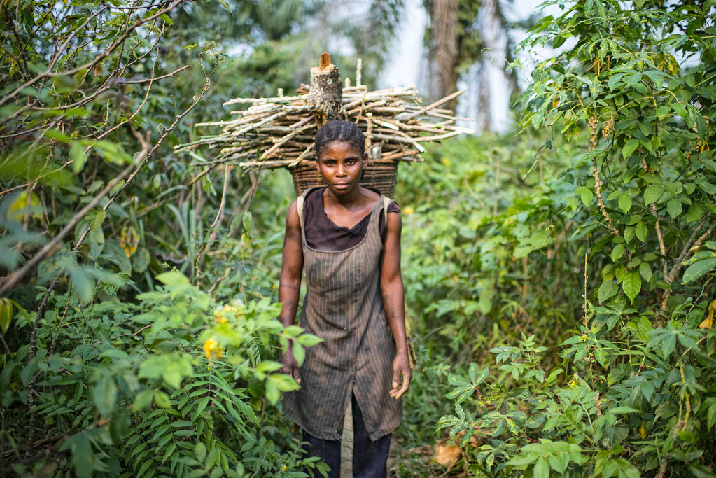 Portraits of a woman, Lukolela, Democratic Republic of Congo.