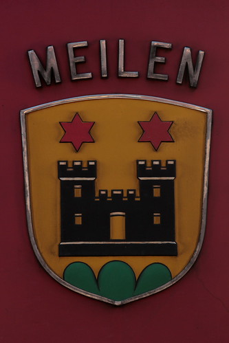 Gemeindewappen - Wappen der Gemeinde Meilen im Kanton Zürich der Schweiz an der SBB Lokomotive Re 6/6 11614 Meilen ( Hersteller SLM Nr. 5001 - BBC - SAAS - Baujahr 1975 ) | by chrchr_75