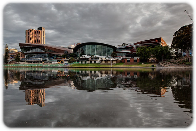 Adelaide Convention Centre and Festival Centre Across the RIver Torrens