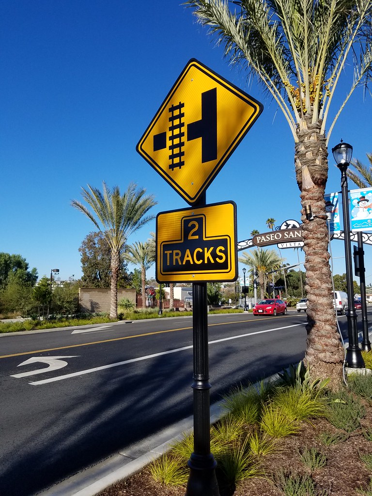Railroad Warning Sign