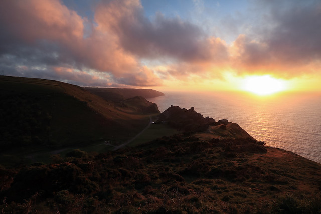 Valley of Rocks Sunset