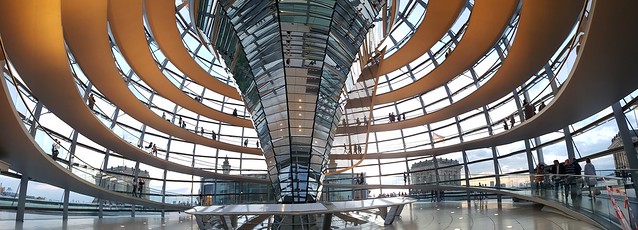 The #bundestag dome in #Berlin - designed by #normanfoster it really is impressive.